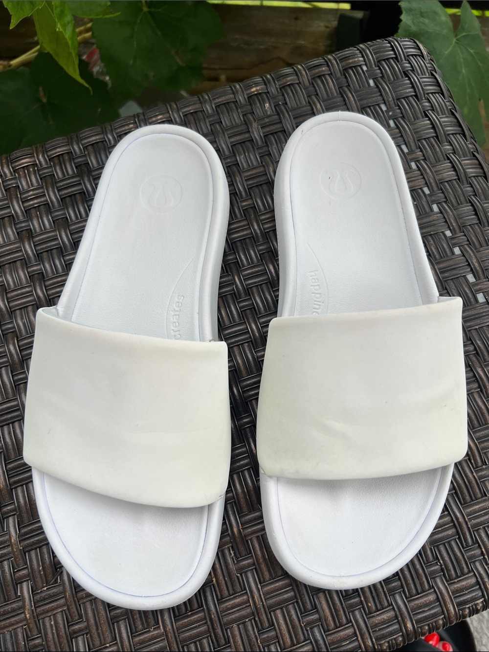lululemon athletica White Slide Sandals